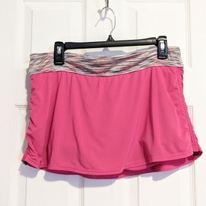 TYR Exercise Pink Skort Mini Skirt Shorts Athletic